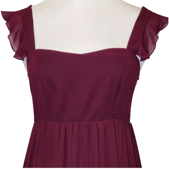 🎉HP DRESS Maxi SHOW ME YOUR MUMU June In Merlot Sleeveless Sz Med - Picture 7 of 13